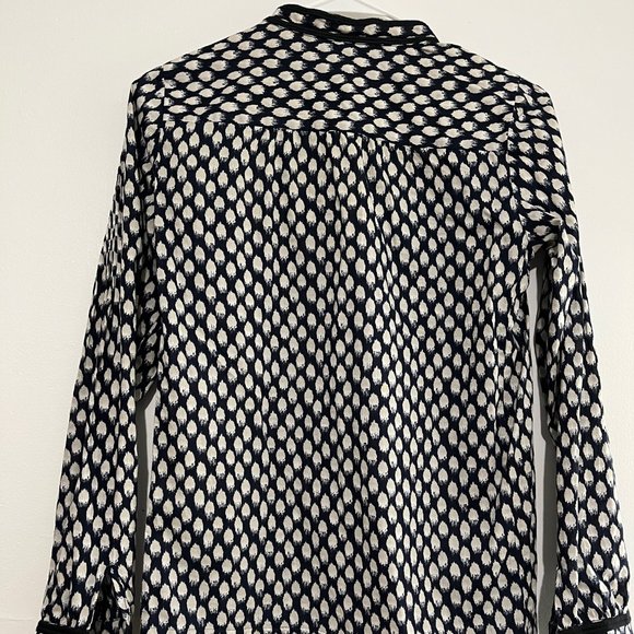 J.Crew Print Tunic Top Size 2 - Picture 6 of 7